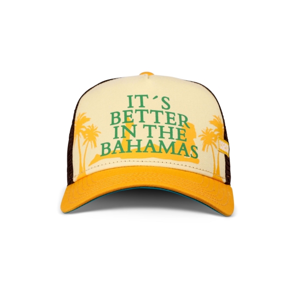 trucker cap bahamas yellow