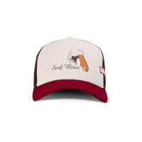 trucker cap surf bites khaki/d.brown