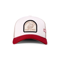 trucker cap high lines off white