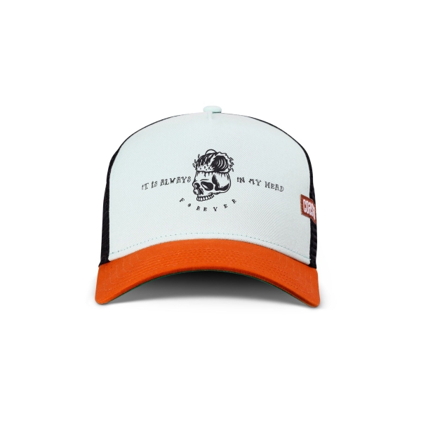 trucker cap always forever slate/orange