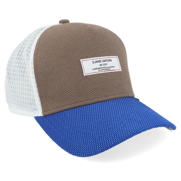 trucker cap tech mix multi blue