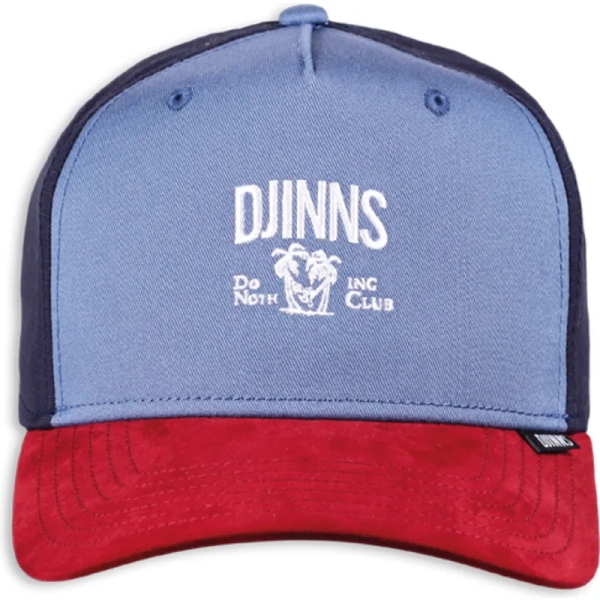 trucker cap dnc mix fabric blue