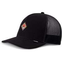 trucker cap waffle mountain black