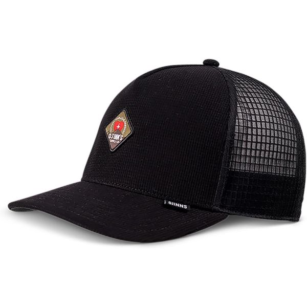 trucker cap waffle mountain black