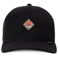 trucker cap waffle mountain black