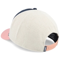 trucker cap summer knit navy/khaki/rose
