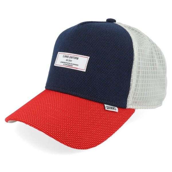 trucker cap tech mix multi red
