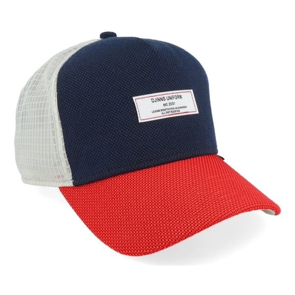 trucker cap tech mix multi red