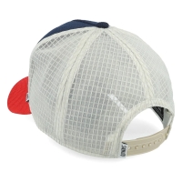 trucker cap tech mix multi red