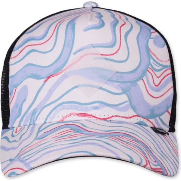 trucker cap arty waves white