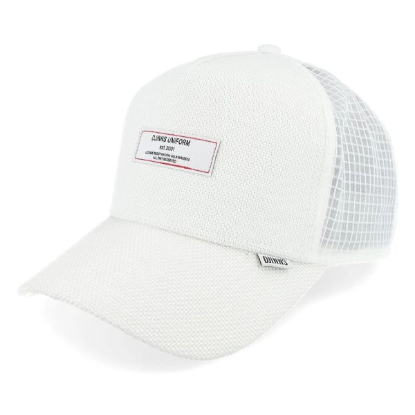 trucker cap tech mix white