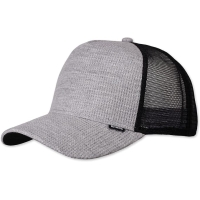 trucker cap waffle jersey heather grey