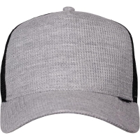 trucker cap waffle jersey heather grey