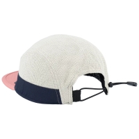 5-panel soft flat cap summer knit navy/khaki/rose