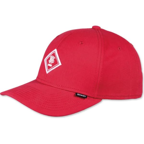 truefit cap brushed twill dark red