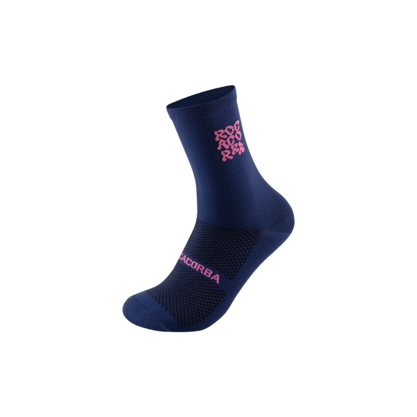 rocacorba groovy socks navy/pink